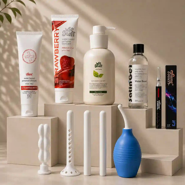 Collection of intercorse lubes and multiple personal lubes 