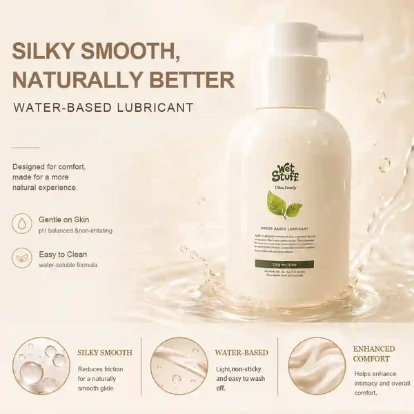 Premium edible lube with silky texture and long-lasting comfort